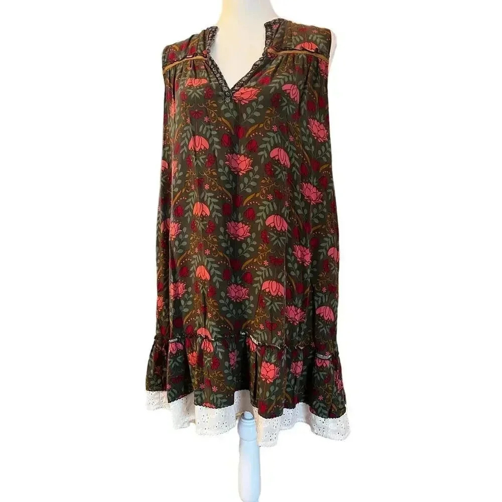 matilda jane womens small tunic lotus dress size small